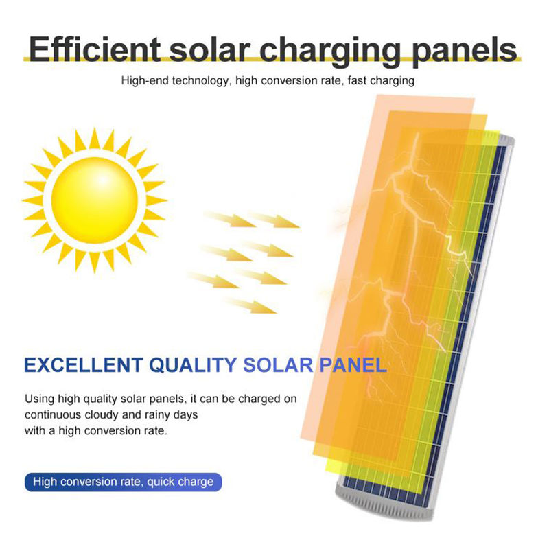 1000W المتكاملة للطاقة الشمسية ضوء الشارع عن بعد استشعار IP65 الحركة مع بطارية ليثيوم القطب