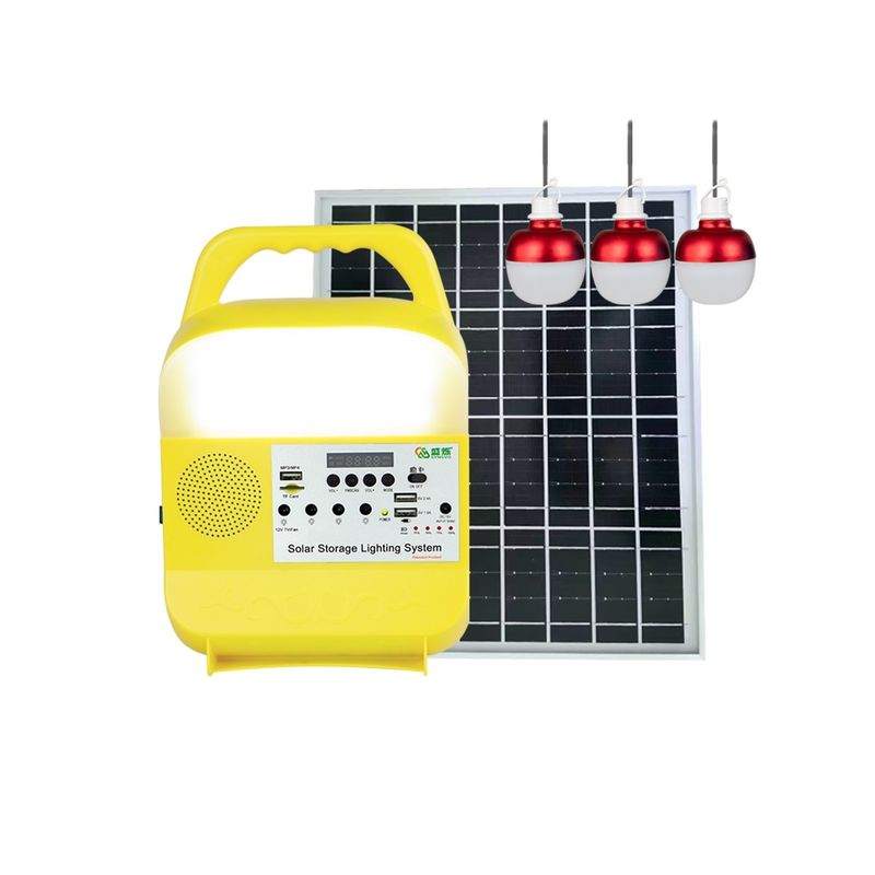 متعددة الوظائف 16V الألواح الشمسية أدى نظام الإضاءة 16W لخيمة التنزه الصيد في حالات الطوارئ