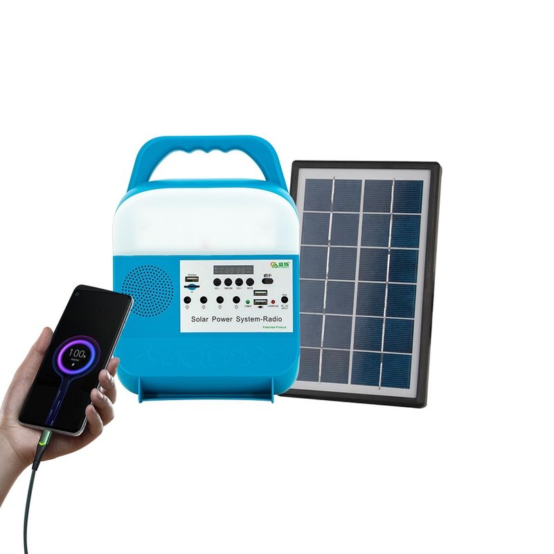 3W عالية السعة تعمل بالطاقة الشمسية أضواء LED محمول بنك محمول للتخييم