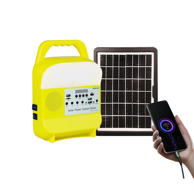 إضاءة المنزل لوحة الطاقة الشمسية مجموعة الطاقة مع لمبة LED SRE-585 IP55