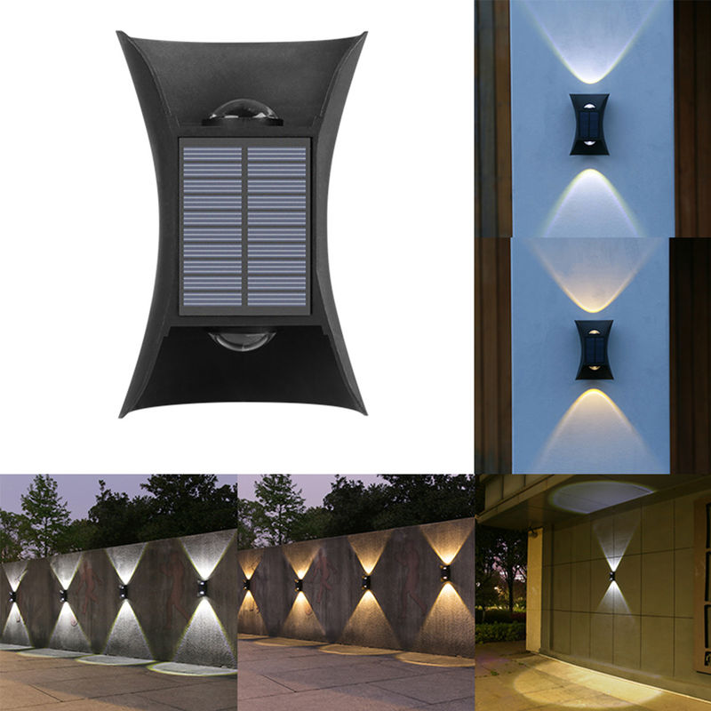 5V / 70ma أضواء الجدار LED الشمسية مصباح تركيبات خارجية خارجية للداخلية