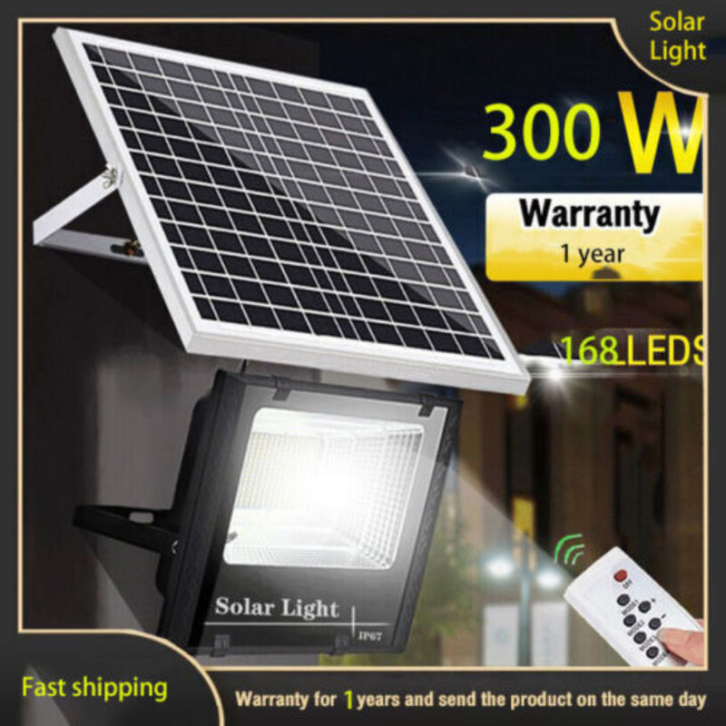 300W قوة عظمى ضوء الفيضانات الشمسية في الهواء الطلق شارع الرياضة تحكم عن بعد توقيت
