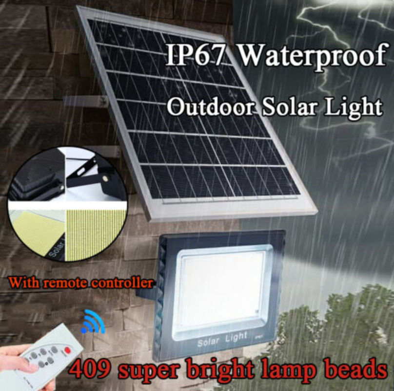 300W قوة عظمى ضوء الفيضانات الشمسية في الهواء الطلق شارع الرياضة تحكم عن بعد توقيت