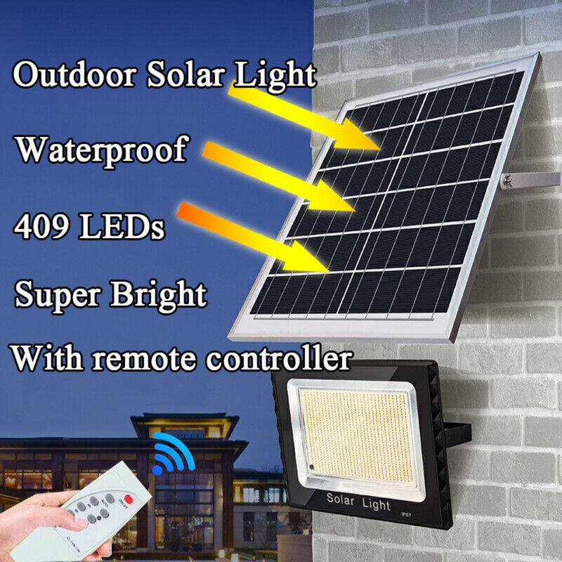 300W قوة عظمى ضوء الفيضانات الشمسية في الهواء الطلق شارع الرياضة تحكم عن بعد توقيت