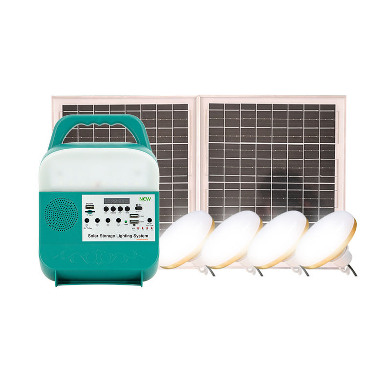 12V أضواء تعمل بالطاقة الشمسية للمنزل 4pcs 6W لمبات قوية بقيادة ضوء بنك الطاقة الشمسية للهاتف المحمول