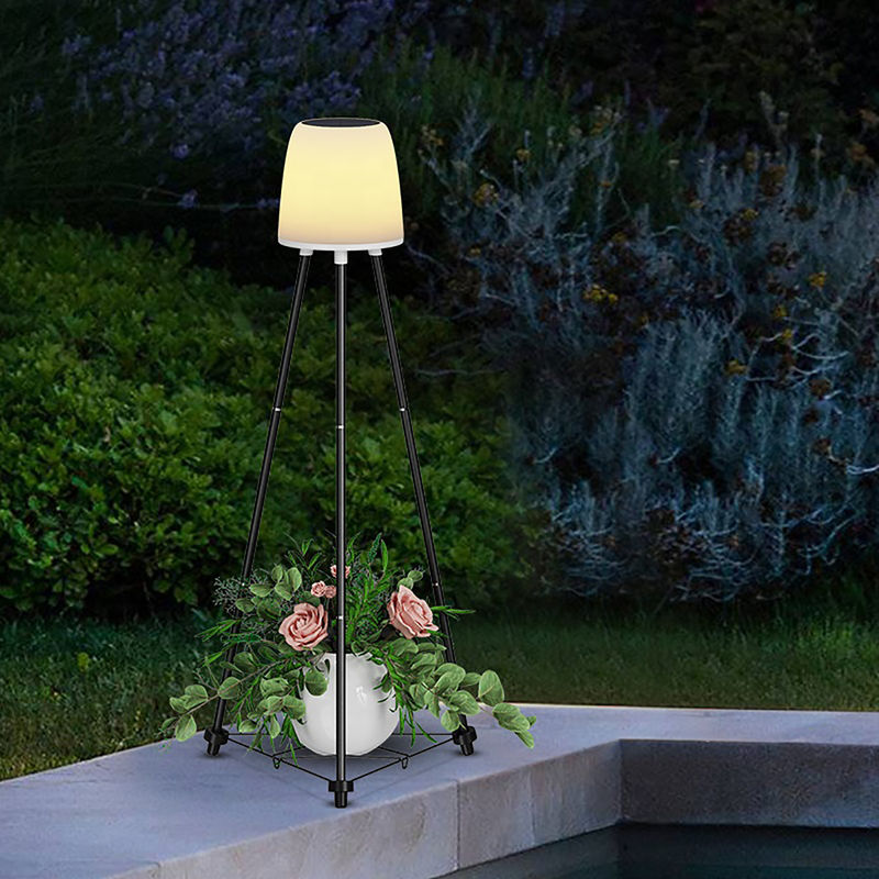 1ضوء الحديقة الزخرفي يعمل بالطاقة الشمسية 2835 LED 45.7*20.3*107.3cm