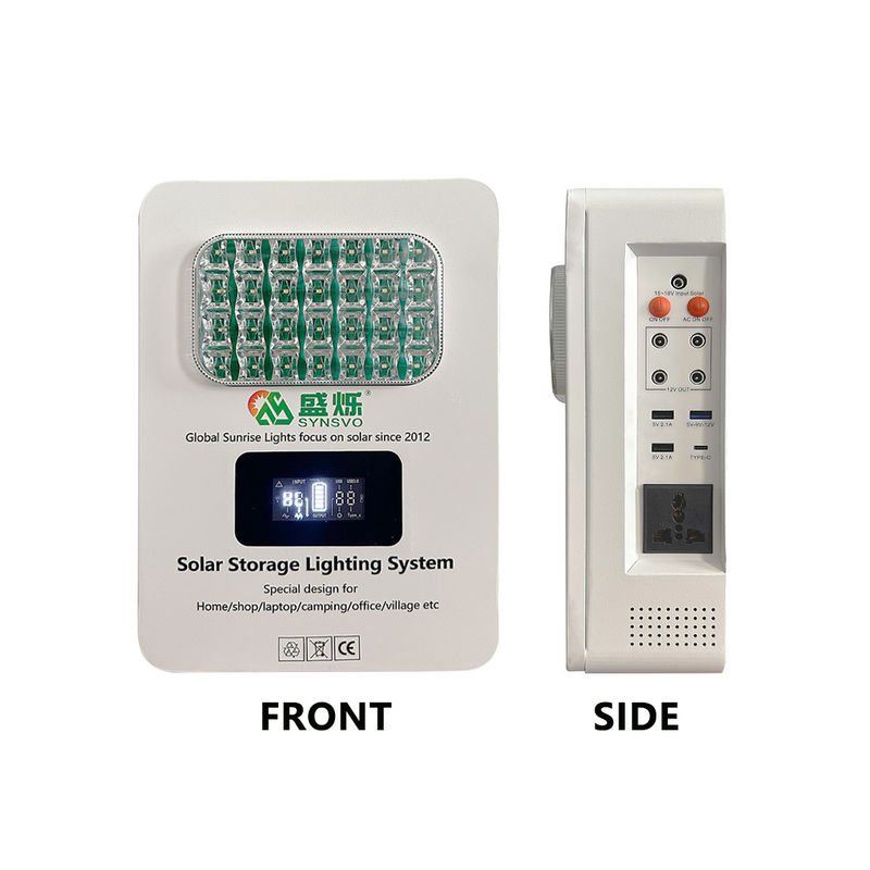 نظام الطاقة الشمسي المعتمد من قبل CE مع بطارية 16V 12.5AH (15 * 2600Mah) 6W * 3PCS مصباح LED