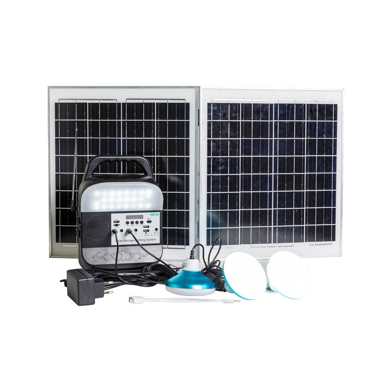 45W 16V نظام الضوء الشمسي المنزل التلفزيون ومروحة للطاقة الموثوقة خارج الشبكة ميني المحمول 12v DC