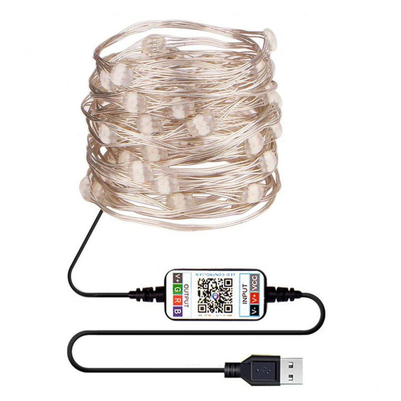 IP65 USB 6lm الشمسية أضواء الديكور سلسلة أضواء حديقة تعمل بالطاقة الشمسية