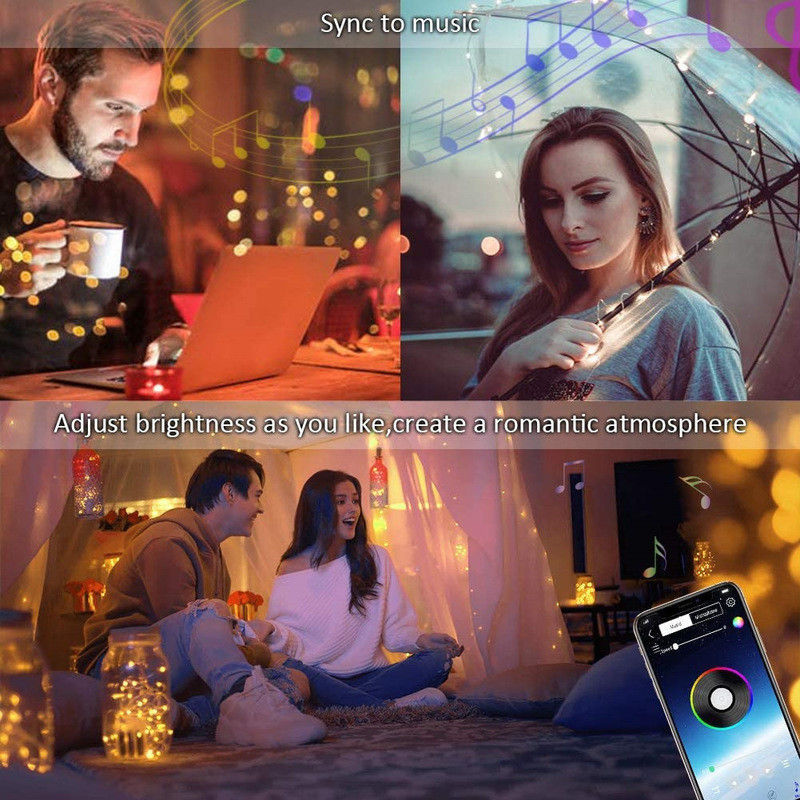 IP65 USB 6lm الشمسية أضواء الديكور سلسلة أضواء حديقة تعمل بالطاقة الشمسية