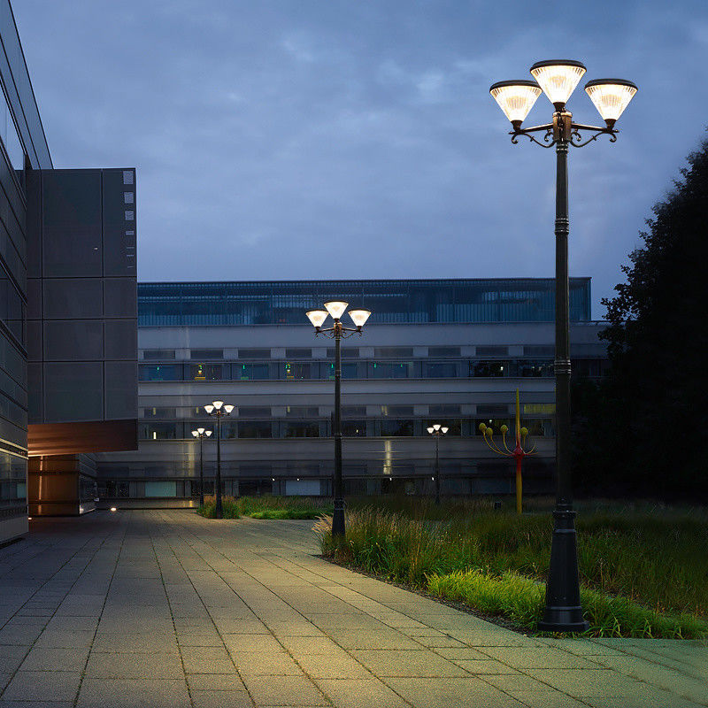IP65 في الهواء الطلق للطاقة الشمسية LED المناظر الطبيعية مسار الضوء أضواء حديقة بالطاقة الشمسية 3 مصابيح أمامية