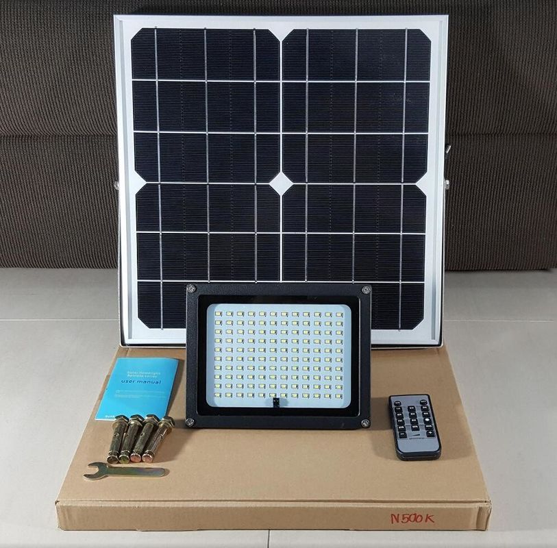 100W Jd-8840 ضوء الفيضانات الشمسية حديقة كول الأبيض 8 قطعة LED توفير الطاقة الشمسية