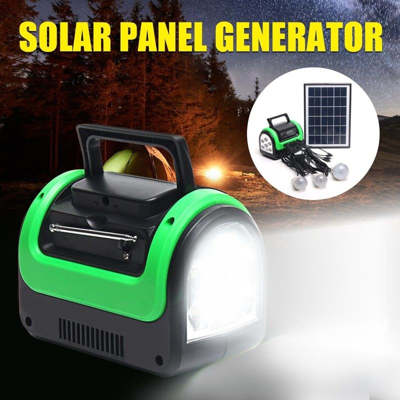 FCC EMC 5W 6V مصباح طاقة شمسية محمول 12 قطعة SMD LED سيارة قارب مجموعة إضاءة تعمل بالطاقة الشمسية
