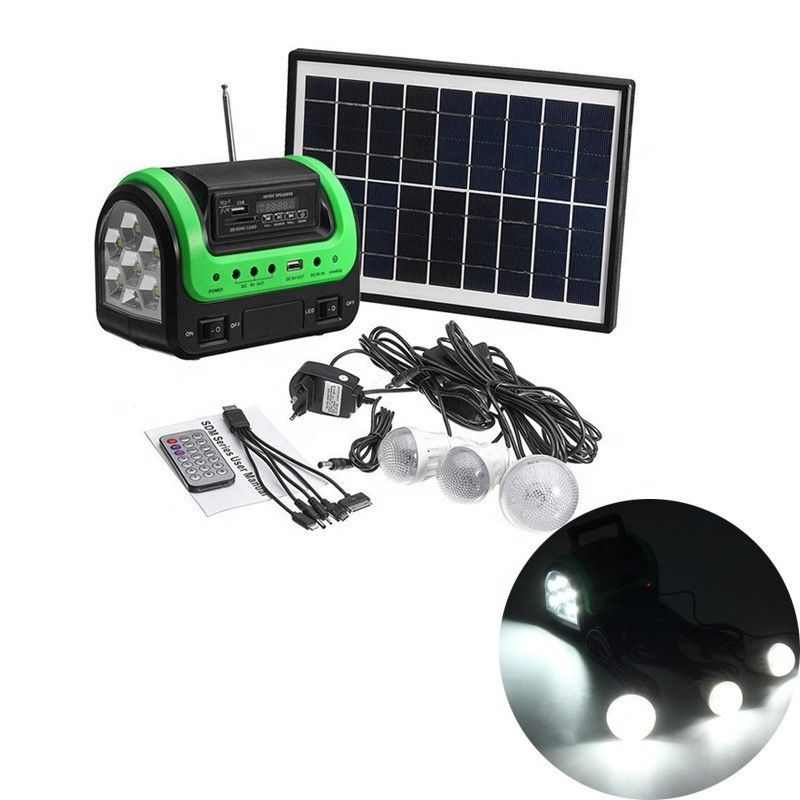FCC EMC 5W 6V مصباح طاقة شمسية محمول 12 قطعة SMD LED سيارة قارب مجموعة إضاءة تعمل بالطاقة الشمسية