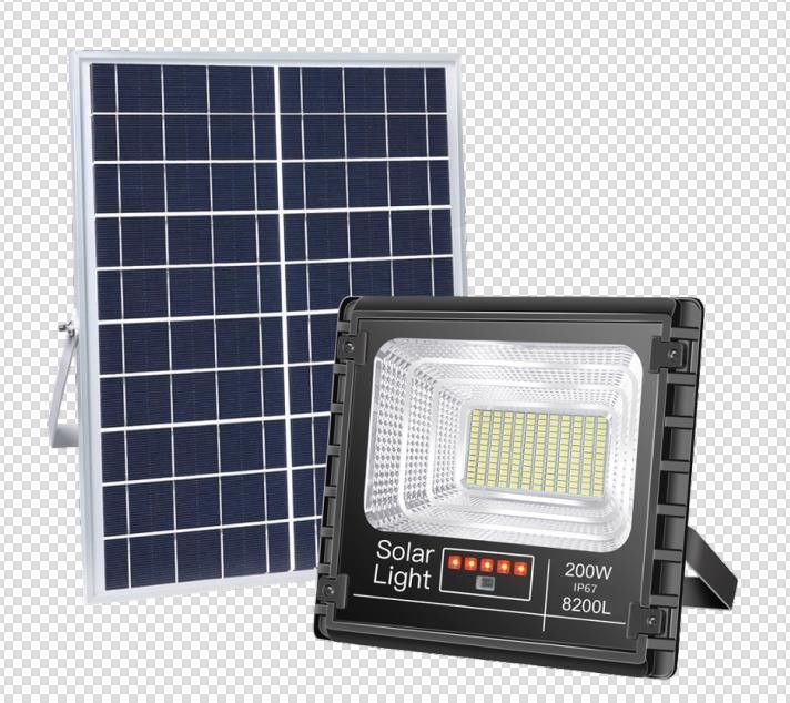 مستشعر حركة لضوء الفيضانات بالطاقة الشمسية LED للحدائق الخارجية مزود بتحكم ذكي في الإضاءة