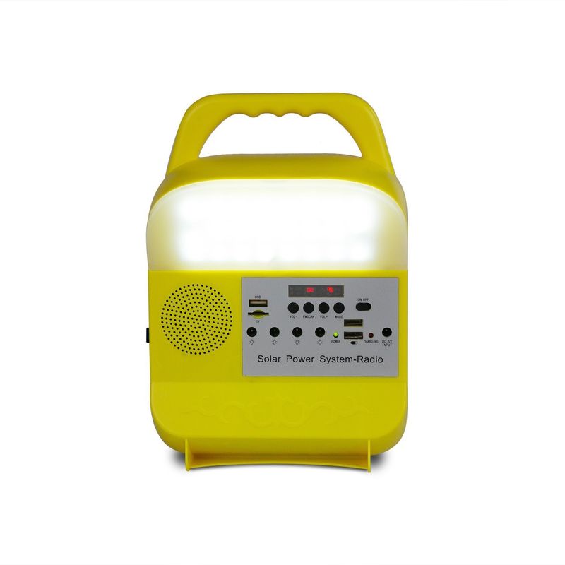 DC Solar System Portable Lighting نظام الألواح الشمسية للشاحن الشمسي المنزلي