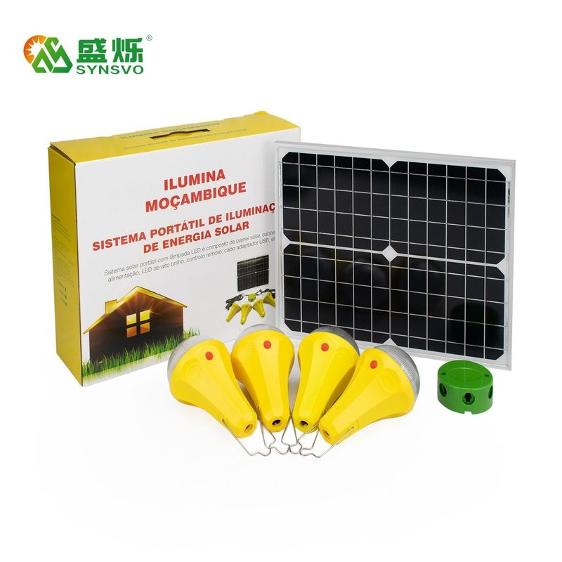 جهاز التحكم عن بعد 435lum Solar Mini Home Lighting System من 14 ساعة إلى 48 ساعة من وقت العمل