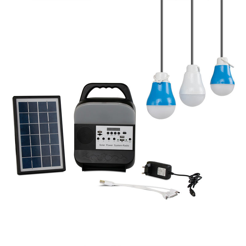 3W 12PCS SMD LED نظام الإضاءة الشمسية الصغيرة التخييم في الهواء الطلق امدادات الطاقة المتنقلة