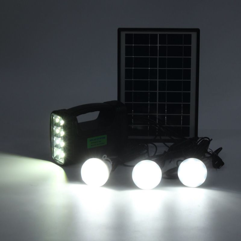 12 قطعة SMD LED 3W 4W 5W مجموعة إضاءة داخلية تعمل بالطاقة الشمسية مع بطارية حمض الرصاص 4Ah