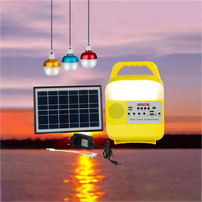 5W 6V 3PCS أضواء الطوارئ الشمسية لمناطق نقص الطاقة