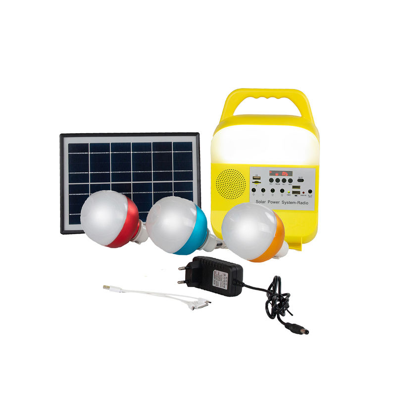 5W 6V 3PCS أضواء الطوارئ الشمسية لمناطق نقص الطاقة