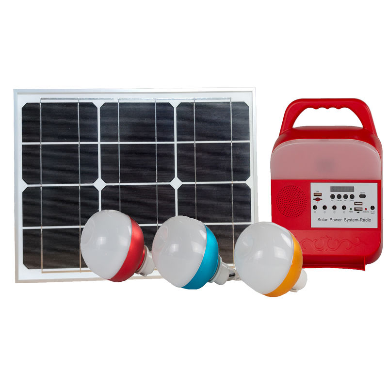 ISO 15W بنك الطاقة الشمسية أضواء LED خلية بلورية أحادية خارج مجموعة الإضاءة الشمسية على الشبكة