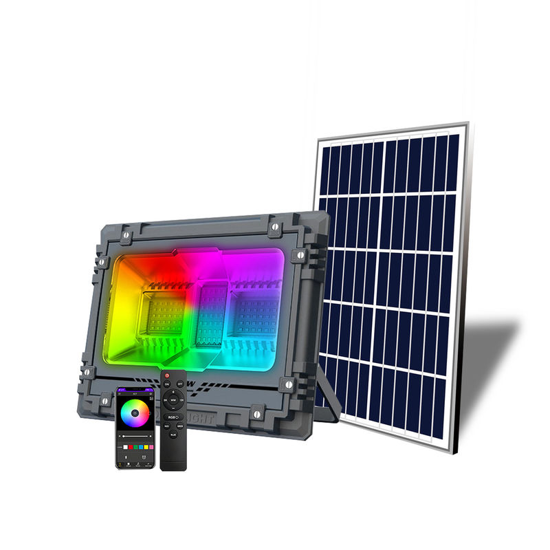 لوحة الإعلانات الشمسية الخارجية IP65 200w 300w 500w 800w RGB LED بقعة ضوء الشمسية