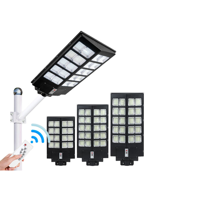 مستشعر الحركة إنارة الشوارع ABS مقاوم للماء IP65 100 واط 300 واط ضوء الشارع الشمسي المتكامل في الهواء الطلق