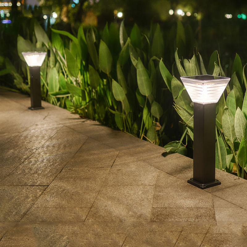 الحد الأدنى 7W LED للطاقة الشمسية حديقة ضوء المناظر الطبيعية الديكور Bollard LED إضاءة الحديقة