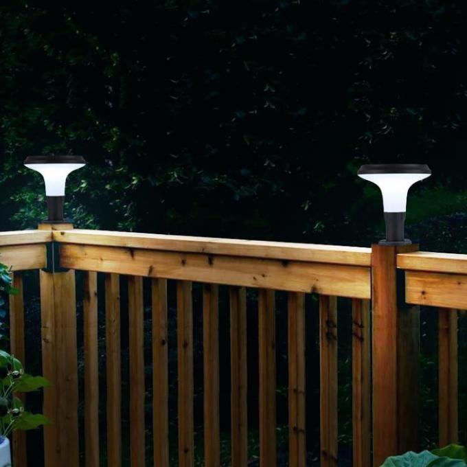 Contemporary Style Outdoor Waterproof Durable Solar Powered LED Pillar Light Decoration Light