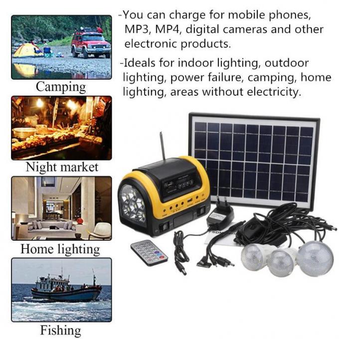 New Portable Solar Lamp with 3 LED Solar Lamp with Mobile Charge 5W 6V Solar Light